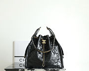 Chanel Medium 25 Handbag Lambskin Black 40x30x15cm - 1