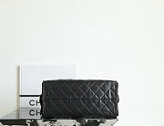 Chanel Medium 25 Handbag Lambskin Black 40x30x15cm - 5