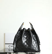 Chanel Medium 25 Handbag Lambskin Black 40x30x15cm - 4