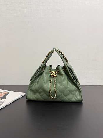 Chanel 25 Small Handbag Green 30x26x14cm