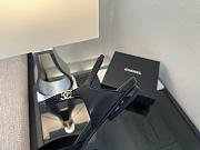 Chanel Slingback Black White Flat - 4