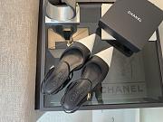 Chanel Slingback Black White Flat - 3