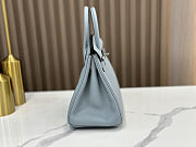 Hermes Birkin Togo light Blue Silver 25 - 5