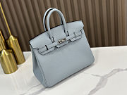 Hermes Birkin Togo light Blue Silver 25 - 3