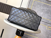 Chanel Medium 25 handbag Black Lambskin gold 40x30x15cm - 4