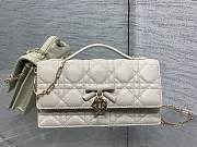 Dior My Mini Bag White Cannage Lambskin 21x11.5x4.5cm - 1