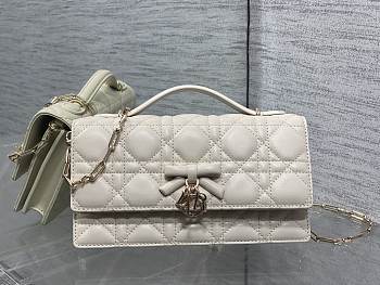 Dior My Mini Bag White Cannage Lambskin 21x11.5x4.5cm
