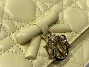 Dior My Mini Bag yellow Cannage Lambskin 21x11.5x4.5cm - 3