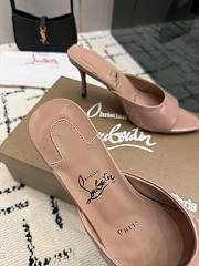 Christian Louboutin Miss Z Mule 100 mm Mules Patent Blush  - 4