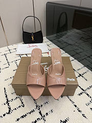 Christian Louboutin Miss Z Mule 100 mm Mules Patent Blush  - 2