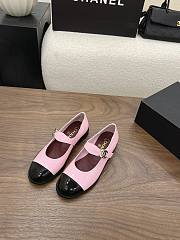 Chanel Calfskin Patent Mary Janes Flats Pink - 3