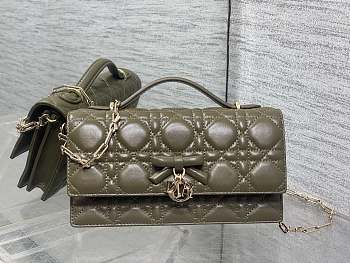 Dior My Mini Bag khaki Cannage Lambskin 21x11.5x4.5cm