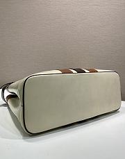 Prada Buckle antiqued leather bag with belt 48x34x18cm - 5