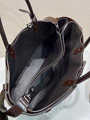 Prada Buckle antiqued leather bag with belt 48x34x18cm - 4