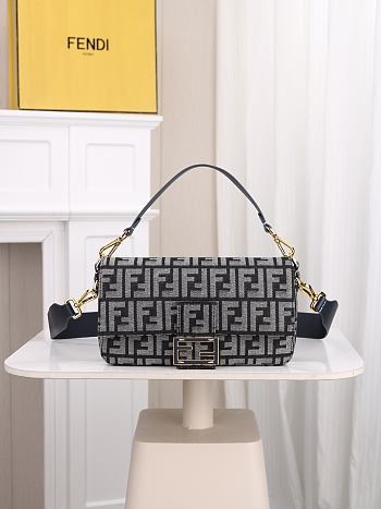 Fendi Baguette Blue 26x6x13cm