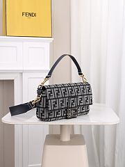 Fendi Baguette Blue 26x6x13cm - 5