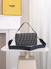 Fendi Baguette Blue 26x6x13cm - 3