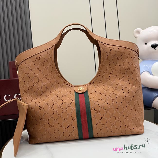 Gucci Giglio large tote bag Dark beige 40x54x46x16cm - 1