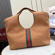 Gucci Giglio large tote bag Dark beige 40x54x46x16cm - 4