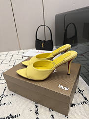 Christian Louboutin Miss Z Mule 100 mm Mules Patent Yellow - 3