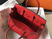 Hermes Birkin Bag Red Togo Gold  - 5