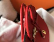 Hermes Birkin Bag Red Togo Gold  - 4