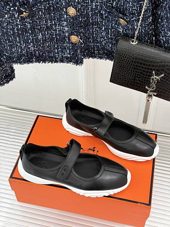 Hermes Neptune ballet flat black