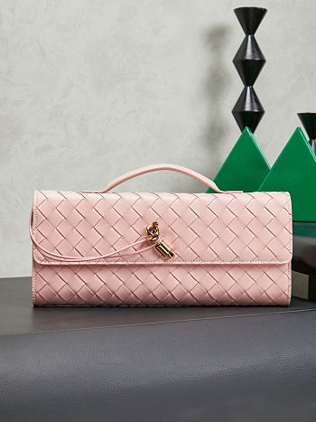 Bottega Veneta Andiamo Clutch pink Leather - 31*13*3cm