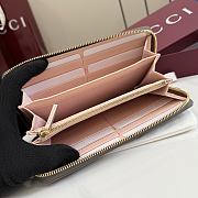 Gucci Bi-color GG Marmont zip around wallet Dark taupe - 2