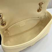 Gucci GG Marmont medium shoulder bag Light yellow 26x15x7cm - 5