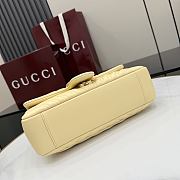 Gucci GG Marmont medium shoulder bag Light yellow 26x15x7cm - 3