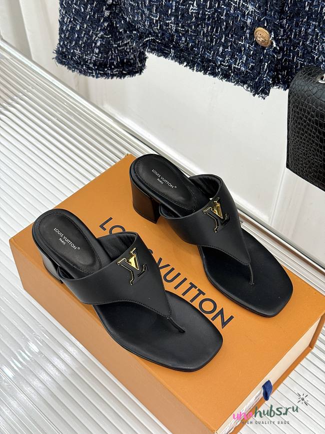 Louis Vuitton Mare Thong Black 4.5cm - 1