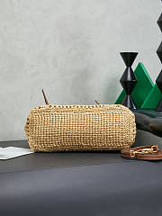 Miu Miu Raffia handbag Cognac 25.5x14.5x9.5cm - 5