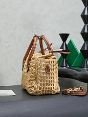 Miu Miu Raffia handbag Cognac 25.5x14.5x9.5cm - 4