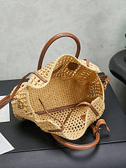 Miu Miu Raffia handbag Cognac 25.5x14.5x9.5cm - 2