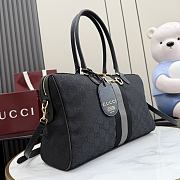 Gucci Borsetto large boston bag Grey and black 38.5x12.5x13cm - Unahubs  - 3