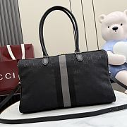 Gucci Borsetto large boston bag Grey and black 38.5x12.5x13cm - Unahubs  - 4