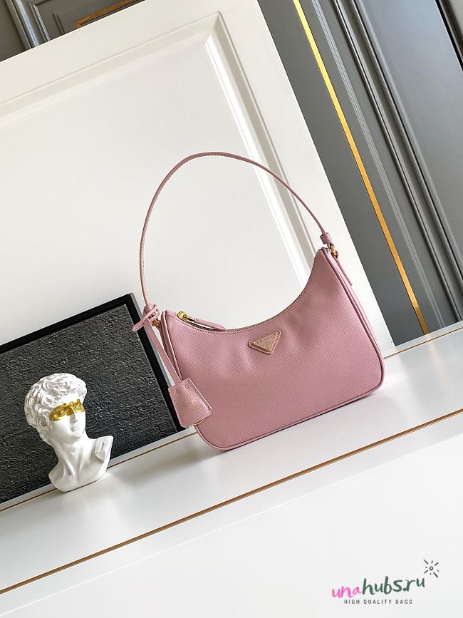 Prada Re-Edition 2005 Saffiano Leather pink 22x18x6cm - 1
