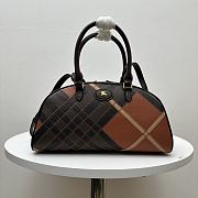 Burberry medium check-pattern tote bag brown 33.5x12.5x17cm - 1