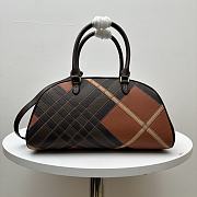 Burberry medium check-pattern tote bag brown 33.5x12.5x17cm - 3