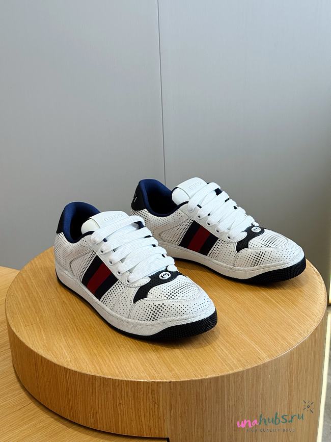 Gucci White blue Screener sneakers  - 1