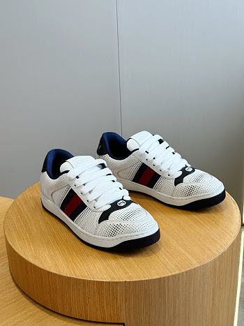Gucci White blue Screener sneakers 