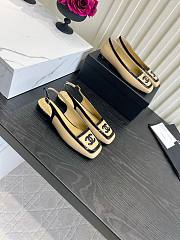 Chanel Low Heeled Slingbacks in Lambskin - 2
