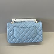Chanel Flap Bag Light Blue Caviar Gold 25cm - 2