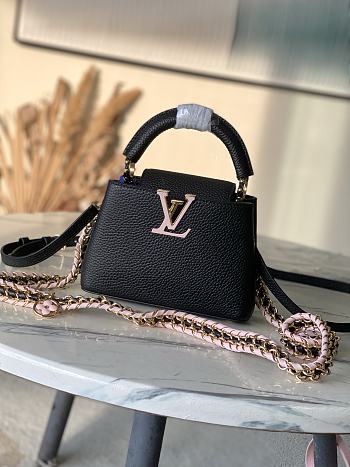 Louis Vuitton Capucines Mini Black 21x14x8cm