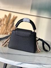 Louis Vuitton Capucines Mini Black 21x14x8cm - 3