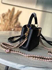 Louis Vuitton Capucines Mini Black 21x14x8cm - 2