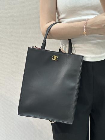 Chanel Small Shopping Bag Calfskin gold 28.5x23.5x9.5cm