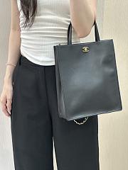 Chanel Small Shopping Bag Calfskin gold 28.5x23.5x9.5cm - 4