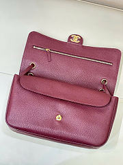 Chanel Maxi Flap bag Calfskin Gold-Tone Burgundy 32x19.5x10cm - 3